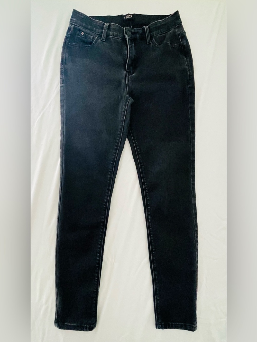 CURVE APPEAL Size 6/28 Women's/Teens Curve Creator Skinny Black Jeans 5 Pocket